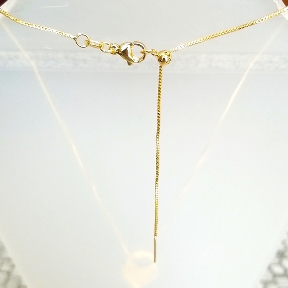 New Set of 18k Gold plated adjustable necklace & ring - Picture 2 of 5